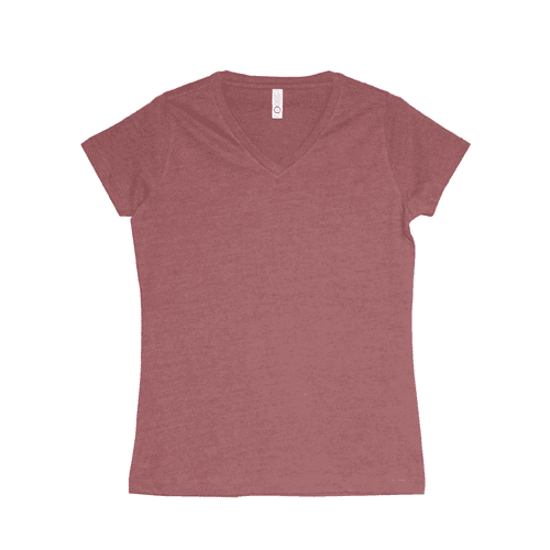 2585 womens v neck tee Mauve