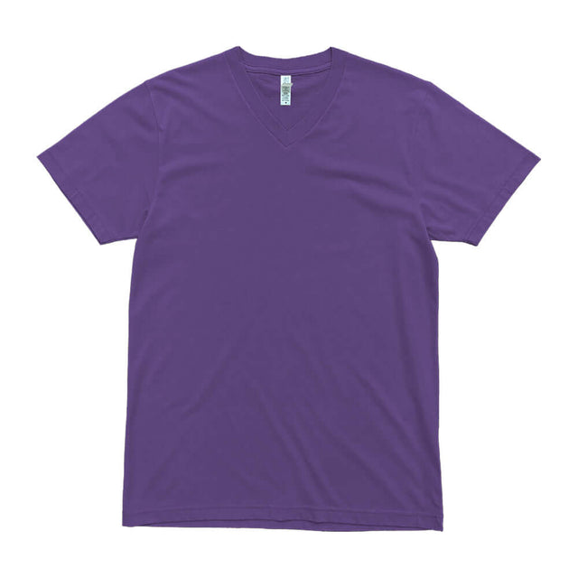 2587-2587 Premium V Neck Tee 3 purple