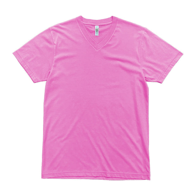 2587 Premium V Neck Tee 2 pink