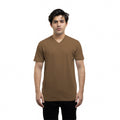 2587 V Neck Tee 1 brown