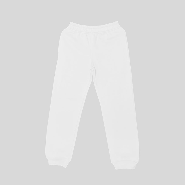 2689 Youth Fleece jogger pants white