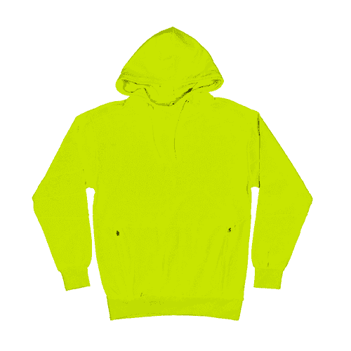 2710 Unisex Active Fleece Hoodie NeonYellow