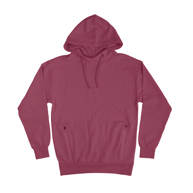 2710 Unisex Active Fleece Hoodie maroon