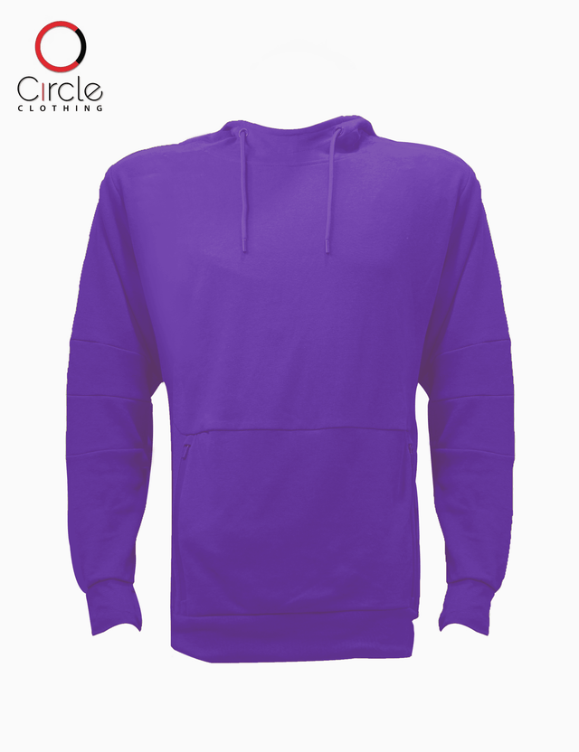 2710 Unisex Active Fleece Hoodie purple