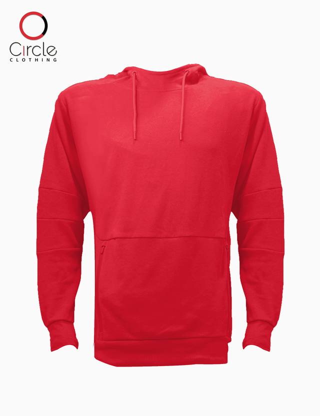 2710 Unisex Active Fleece Hoodie red