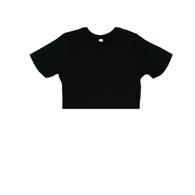 3315 Short Sleeve Cropped Tee black