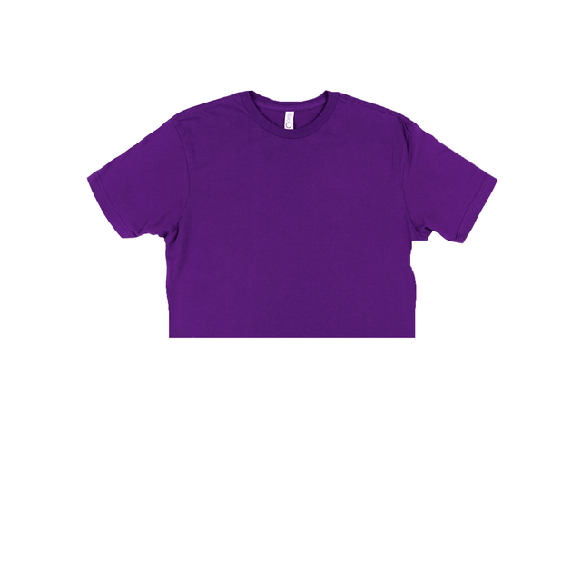 3315 Short Sleeve Cropped Tee purple1