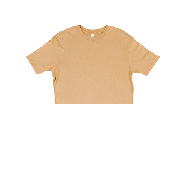 3315 Short Sleeve Cropped Tee sand