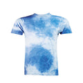 Tie Dye T Shirt blue cloudy