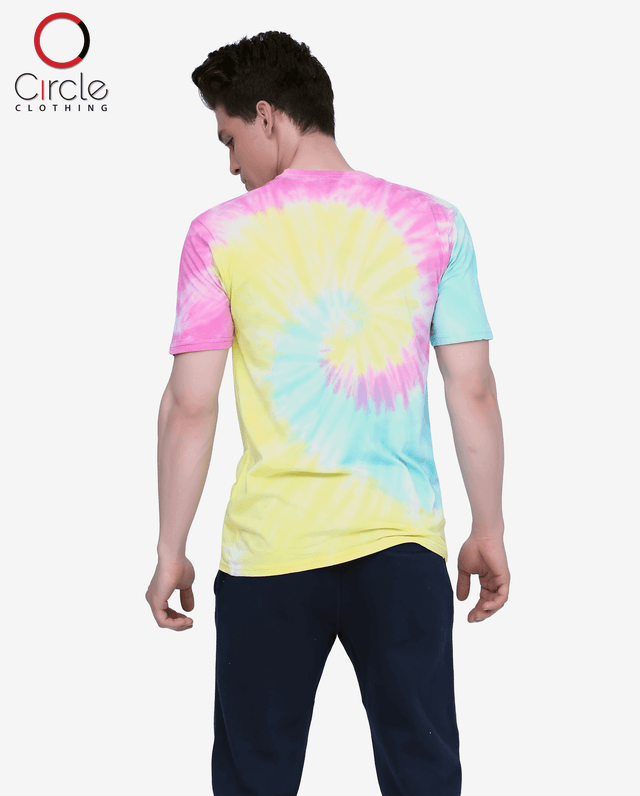 Tie Dye T Shirt yellow spiral